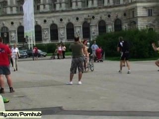 Hot Girls Shows Their Naked Bodies On Public Streets