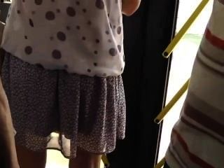 Spying On A Hot Girl At The Bus