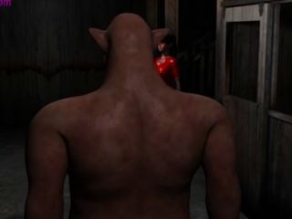 3d Red Hot Girl Gets Fucked By Creature