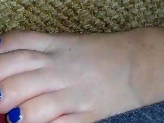Candid Sleeping Feet Of A Friend
