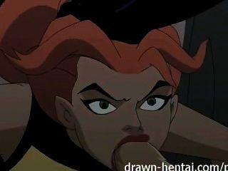Justice League Hentai - Two Chicks For Batman Dick