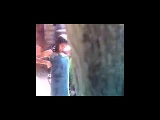 Indian Teen Bathing Outdoor